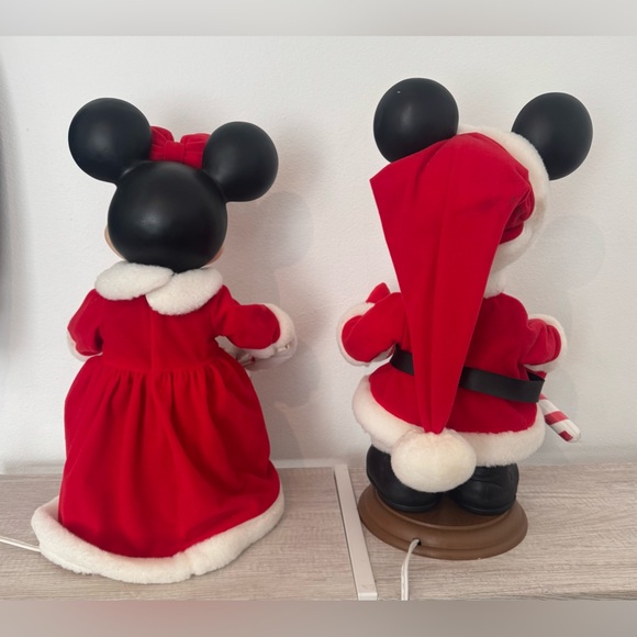 Vintage Mickey & Minnie Mouse Unlimited Santa’s Best Holiday Animation Figures - Picture 7 of 10